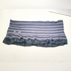 Striped alt micro mini skirt handmade